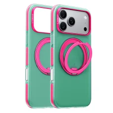 iPhone 18 Pro neon mohazöld Torras Ostand O3 Hue tok beépített állvánnyal
