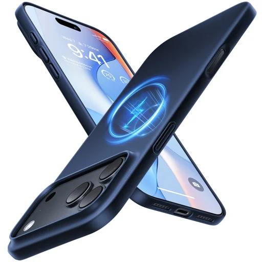 Apple iPhone 18 Pro Max kék Torras OriginFit-Mag védőtok - 1