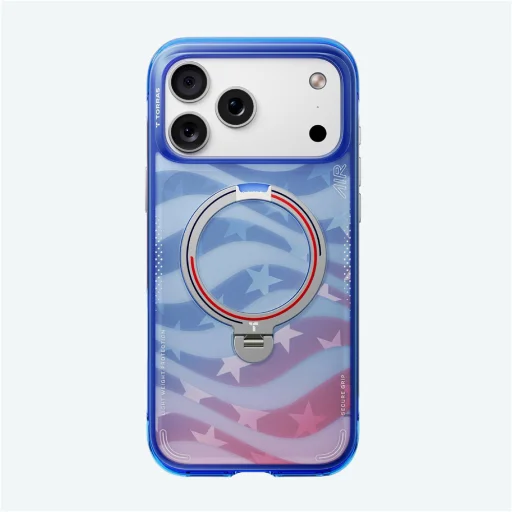 iPhone 17 Pro Max modré puzdro Torras Ostand Spin Air Series Starlight - 3