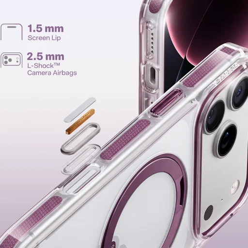 Fialové puzdro Torras Ostand O3 Light na iPhone 18 Pro Max - 4