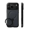 iPhone 18 Pro fekete Torras Ostand Q3 Rugged ütésálló MagSafe tok beépített állvánnyal thumbnail