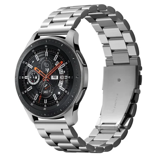 Apple Watch (44/45/46/49 mm) ezüst Spigen Modern Fit 316L rozsdamentes acél óraszíj - 1