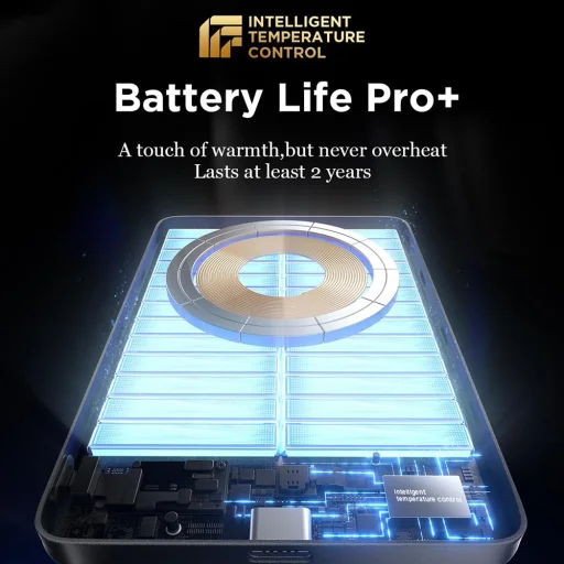 Lisen L601 Pro magnetická powerbanka, 5000mAh, 15W Qi2, sivá (YL0325090011) - 3