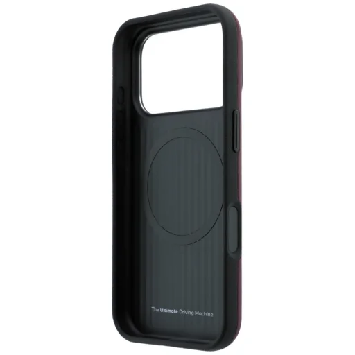 iPhone 18 Pro Max / 17 Pro Max bordové BMW M Blue Perfo Metal Logo MagSafe puzdro - 7