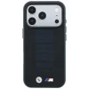 Apple iPhone 18 Pro / 17 Pro čierne puzdro BMW M Blue Perfo Metal Logo MagSafe thumbnail