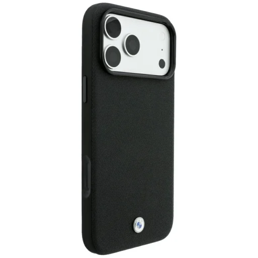 iPhone 18 Pro / 17 Pro čierny BMW Kevlar MagSafe kryt s kovovým logom - 4