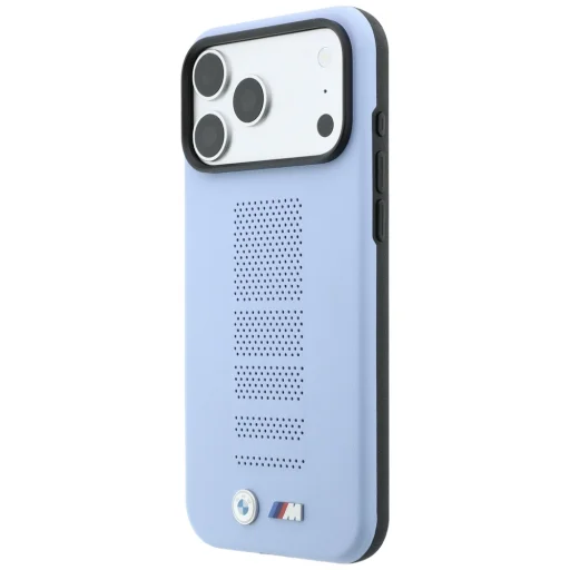 Apple iPhone 18 Pro / 17 Pro kék BMW M Blue Perfo Metal Logo MagSafe hátlap tok - 2