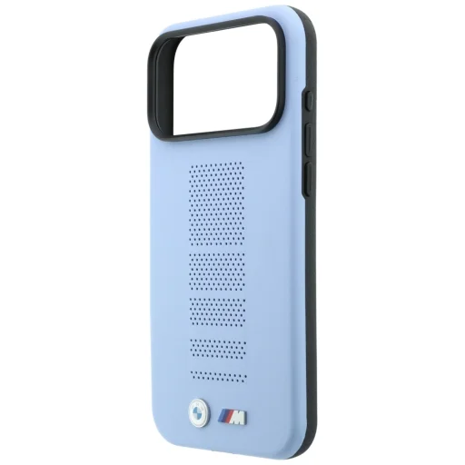 Apple iPhone 18 Pro / 17 Pro kék BMW M Blue Perfo Metal Logo MagSafe hátlap tok - 6