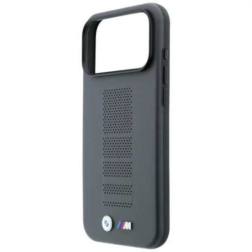 BMW iPhone 18 Pro Max / 17 Pro Max sivé M Blue Perfo Metal Logo MagSafe puzdro - 6