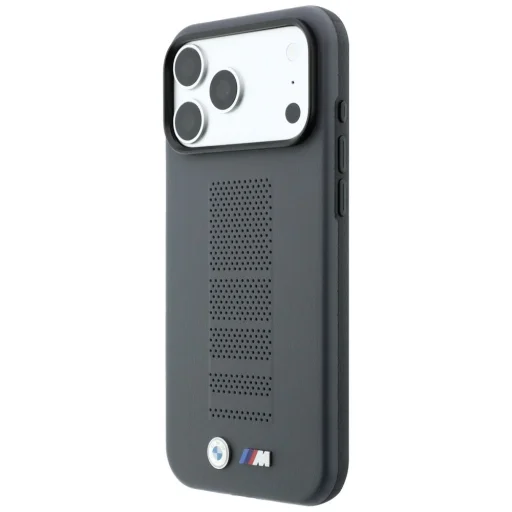 BMW iPhone 18 Pro Max / 17 Pro Max szürke M Blue Perfo Metal Logo MagSafe tok - 2