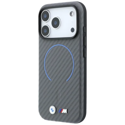 Apple iPhone 18 Pro Max / 17 Pro Max antracit BMW M Carbon Printed Ring MagSafe tok - 2