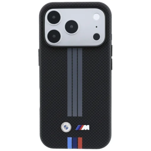 Apple iPhone 18 Pro Max čierny BMW M Quadrille Kevlar Antracit MagSafe kryt - 3