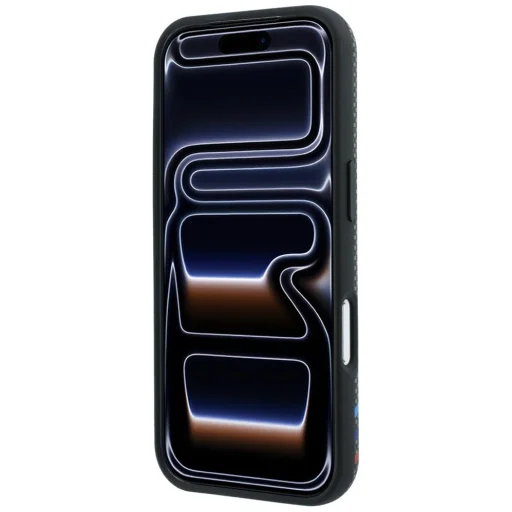 iPhone 18 Pro Max / 17 Pro Max antracit BMW M Quadrille Kevlar Print MagSafe hátlap tok - 5