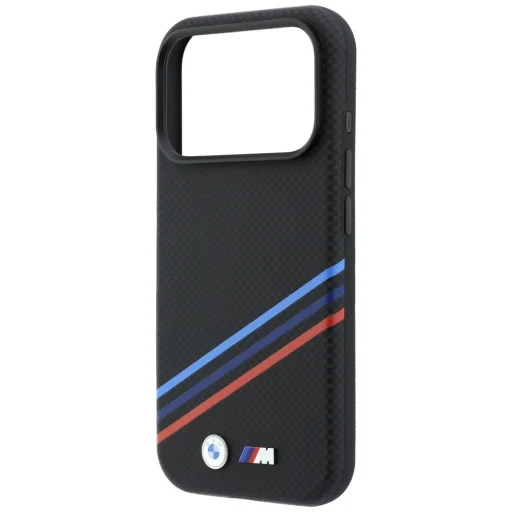 iPhone 18 Pro Max / 17 Pro Max fekete BMW M Quadrille Kevlar Print MagSafe tok - 6