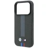 iPhone 18 Pro Max / 17 Pro Max antracitové BMW M Quadrille Kevlar Tricolor Print Lines MagSafe puzdro thumbnail