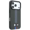 iPhone 18 Pro / 17 Pro antracitszürke BMW M Quadrille Kevlar Tricolor Print Lines MagSafe hátlap tok thumbnail