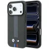iPhone 18 Pro / 17 Pro antracitszürke BMW M Quadrille Kevlar Tricolor Print Lines MagSafe hátlap tok thumbnail