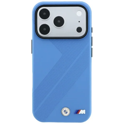 Apple iPhone 18 Pro Max / 17 Pro Max Modrý BMW M Tire Track Metal Logo MagSafe kryt - 3