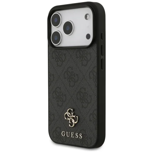 iPhone 18 Pro / 17 Pro fekete Guess 4G Small Classic Logo MagSafe tok - 2