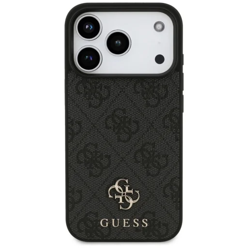 iPhone 18 Pro / 17 Pro fekete Guess 4G Small Classic Logo MagSafe tok - 3