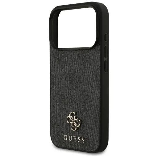 iPhone 18 Pro / 17 Pro fekete Guess 4G Small Classic Logo MagSafe tok - 6