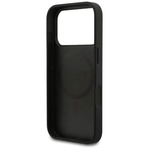 iPhone 18 Pro / 17 Pro čierne puzdro Guess 4G Small Classic Logo MagSafe - 7