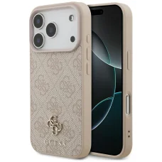 Apple iPhone 18 Pro / 17 Pro ružový Guess 4G Small Classic Logo MagSafe zadný kryt