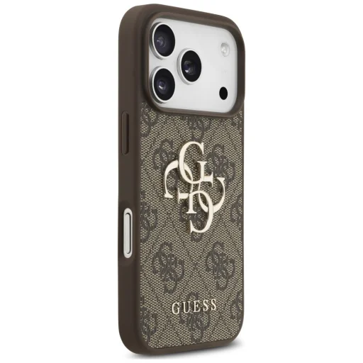 Apple iPhone 18 Pro / 17 Pro barna Guess 4G Strap 4G Classic Logo tok - 4