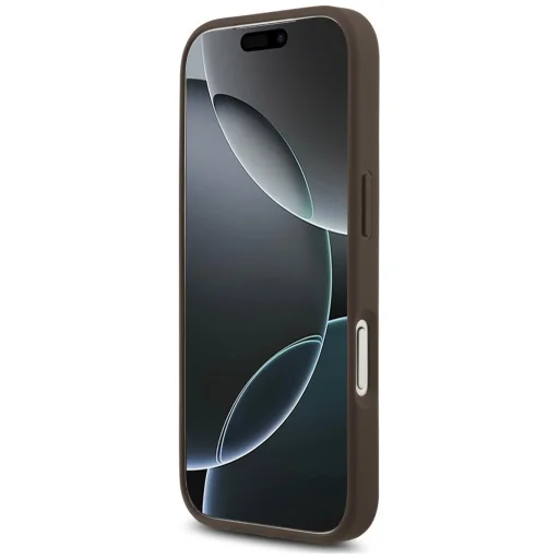 Apple iPhone 18 Pro / 17 Pro barna Guess 4G Strap 4G Classic Logo tok - 5