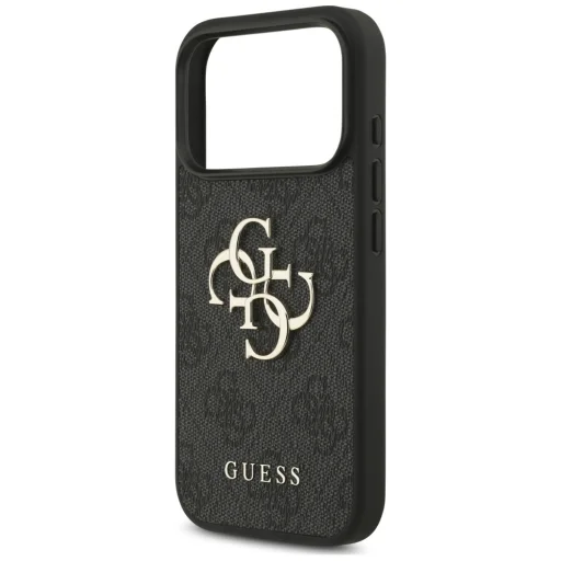 iPhone 18 Pro / 17 Pro fekete Guess 4G Strap 4G Classic Logo védőtok - 6