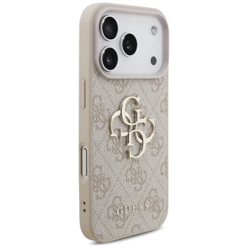 Apple iPhone 18 Pro / 17 Pro Rózsaszín Guess 4G Strap 4G Classic Logo hátlap tok - 4