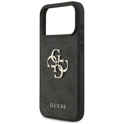Apple iPhone 18 Pro Max / 17 Pro Max fekete Guess 4G Strap 4G Classic Logo kemény hátlap tok - 6