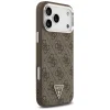 Apple iPhone 18 Pro Max / 17 Pro Max barna-ezüst Guess 4G Triangle Logo MagSafe tok thumbnail