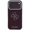 Apple iPhone 18 Pro Max / 17 Pro Max bordó Guess Grained & Big Resin Logo tok thumbnail