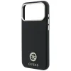 Apple iPhone 18 Pro Max / 17 Pro Max fekete Guess Grained Round Strass Logo MagSafe tok thumbnail