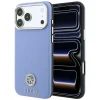 Apple iPhone 18 Pro Max / iPhone 17 Pro Max kék Guess Grained Round Strass Logo MagSafe tok thumbnail