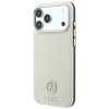 iPhone 18 Pro / iPhone 17 Pro bézs Guess Grained Round Strass Logo MagSafe hátlap tok thumbnail