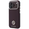 Apple iPhone 18 Pro Max / 17 Pro Max bordó Guess Grained Round Strass Logo MagSafe tok thumbnail