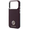 Apple iPhone 18 Pro Max / 17 Pro Max bordó Guess Grained Round Strass Logo MagSafe tok thumbnail
