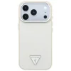 Apple iPhone 18 Pro Max / 17 Pro Max bézs Guess Grained Triangle Logo MagSafe tok thumbnail