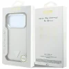 Apple iPhone 18 Pro Max / 17 Pro Max bézs Guess Grained Triangle Logo MagSafe tok thumbnail