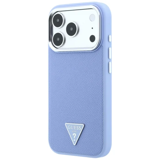 iPhone 18 Pro Max / 17 Pro Max Kék Guess Grained Triangle Logo MagSafe tok - 2