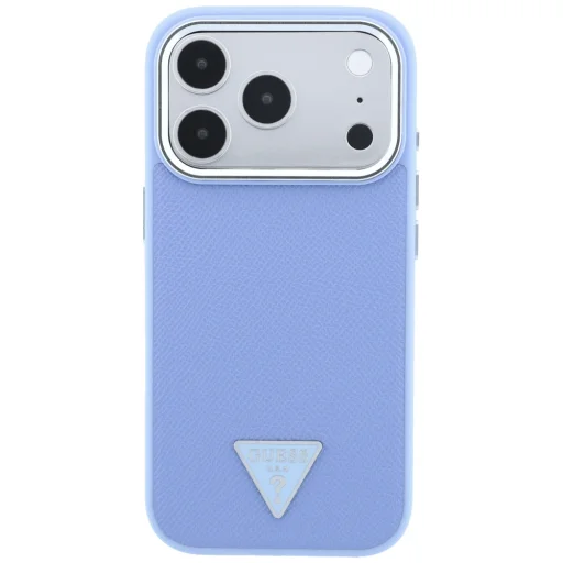 iPhone 18 Pro Max / 17 Pro Max Kék Guess Grained Triangle Logo MagSafe tok - 3