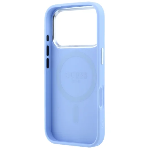 iPhone 18 Pro Max / 17 Pro Max Kék Guess Grained Triangle Logo MagSafe tok - 7