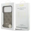 Apple iPhone 18 Pro / 17 Pro hnedé puzdro Guess Leather 4G Triangle Strass MagSafe thumbnail