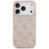 iPhone 18 Pro / 17 Pro ružový Guess Leather 4G Triangle Strass MagSafe zadný kryt thumbnail