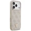 iPhone 18 Pro / 17 Pro rózsaszín Guess Leather 4G Triangle Strass MagSafe hátlap tok thumbnail