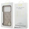 iPhone 18 Pro / 17 Pro rózsaszín Guess Leather 4G Triangle Strass MagSafe hátlap tok thumbnail