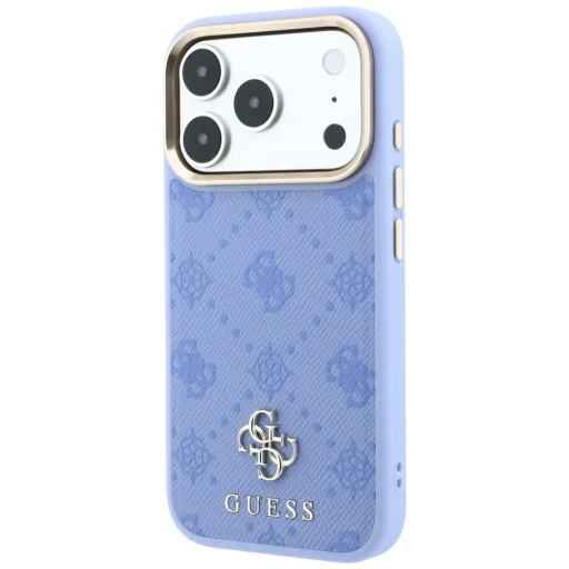 iPhone 18 Pro Max / 17 Pro Max világoskék Guess Peony 4G Small Logo MagSafe tok - 2