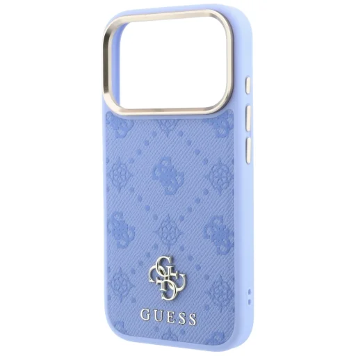 iPhone 18 Pro Max / 17 Pro Max világoskék Guess Peony 4G Small Logo MagSafe tok - 6